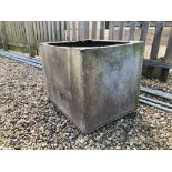 VINTAGE RIVETED GALVANISED TANK A/F.