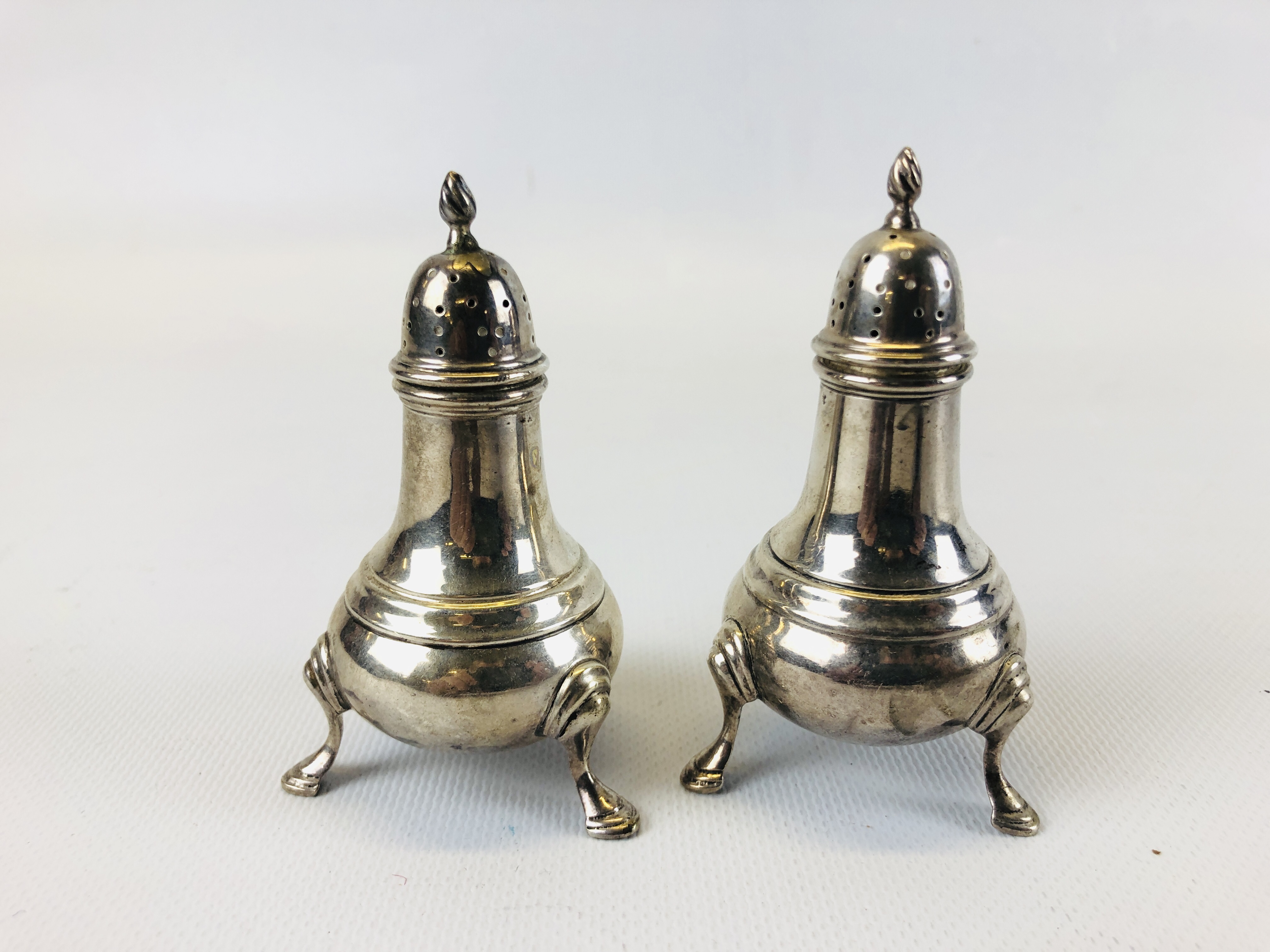 MATCHED SET OF SILVER CONDIMENTS A PAIR OF MUSTARDS LONDON 1940, - Image 16 of 23