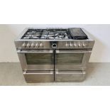 A STOVES STERLING 1100G STAINLESS STEEL COOKING RANGE (CONDITION OF SALE TO BE FITTED AND SERVICED