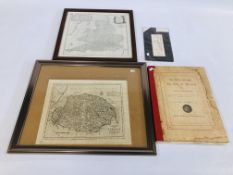 JOHN KIRKPATRICK "THE STREETS AND LANES OF THE CITY OF NORWICH" ALONG WITH A SMALL MAP OF GREAT