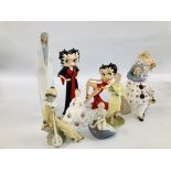 A GROUP OF ASSORTED CABINET COLLECTIBLE FIGURES TO INCLUDE TENGRA, FRANKLIN MINT,
