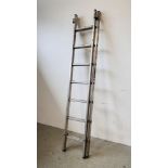 A YOUNGMAN 100 SEVEN TREAD ALUMINIUM DOUBLE EXTENSION LADDER.