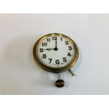 A VINTAGE SWISS MADE POCKET WATCH WITH ENAMEL DIAL.