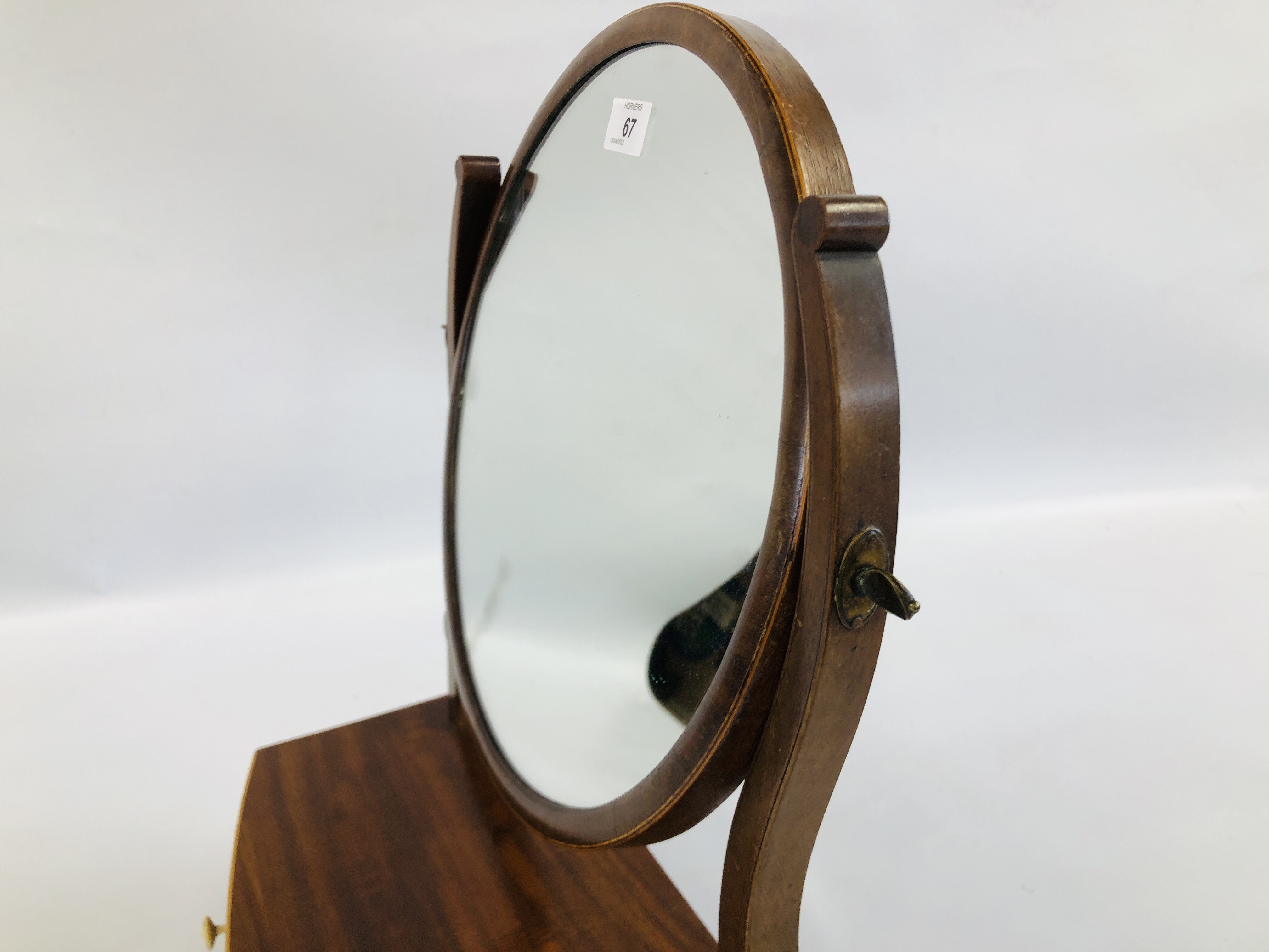 ANTIQUE DRESSING TABLE MIRROR. - Image 9 of 10