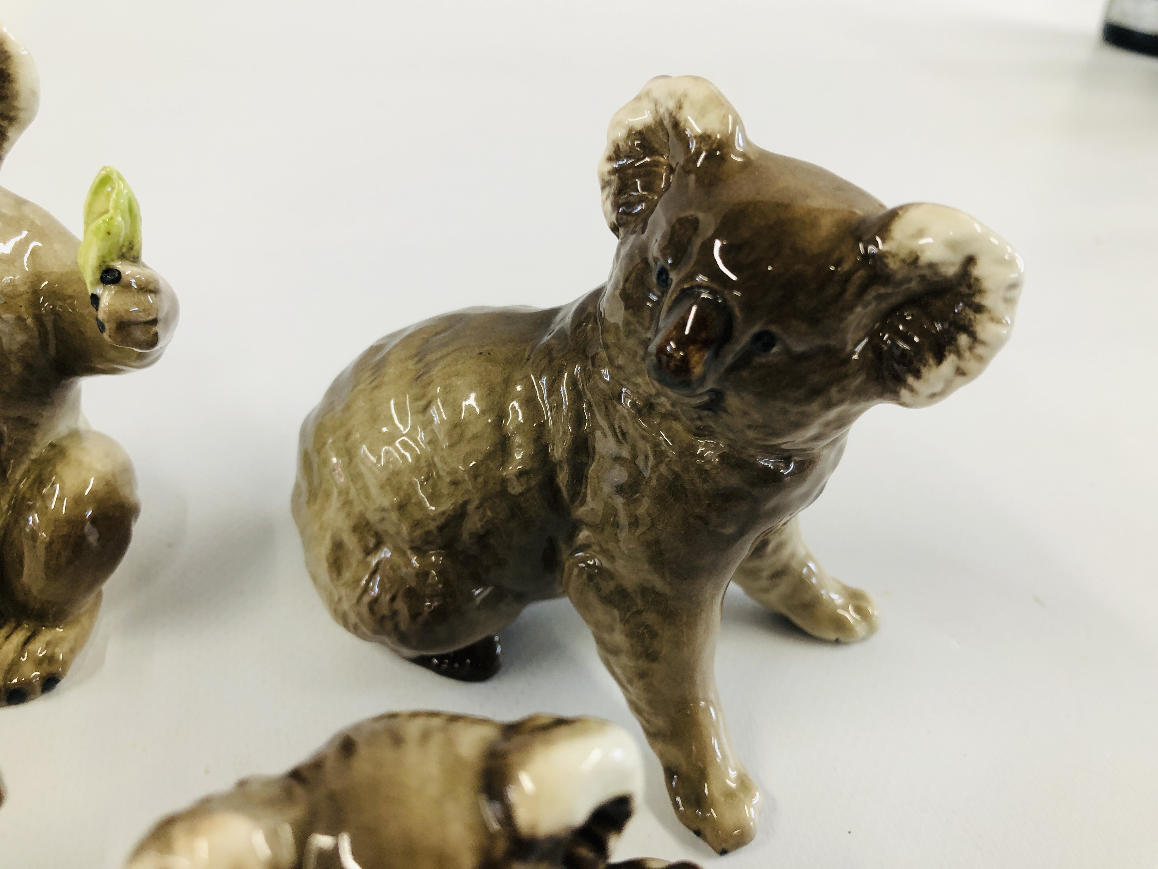 TWO BESWICK KOALA'S + TWO OTHERS UNMARKED. - Image 2 of 8