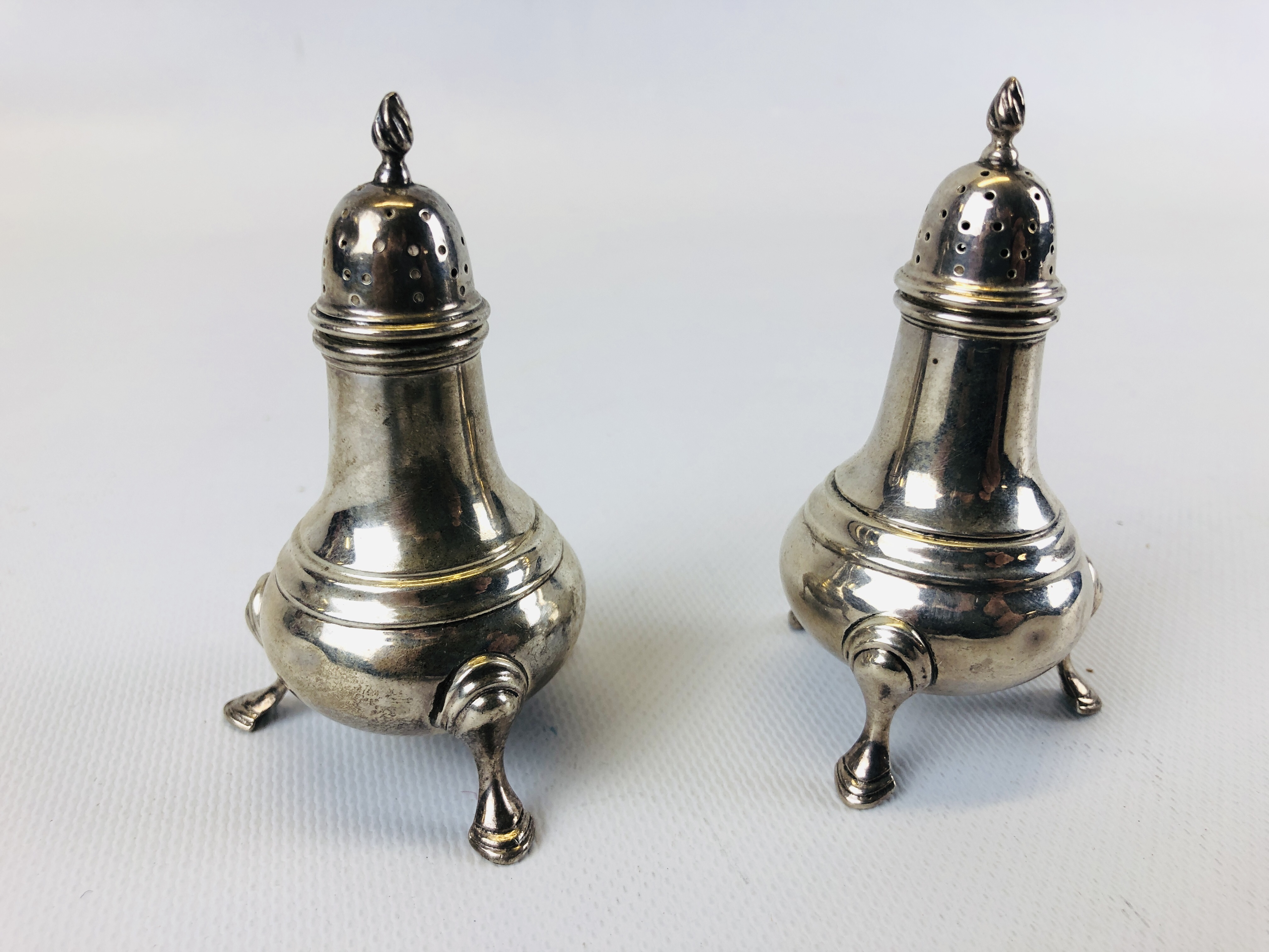 MATCHED SET OF SILVER CONDIMENTS A PAIR OF MUSTARDS LONDON 1940, - Image 20 of 23