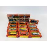 A COLLECTION OF 13 BOXED CORGI DIE-CAT MODEL VEHICLES FROM "THE VILLAGE CAMEO COLLECTION" + A BOXED