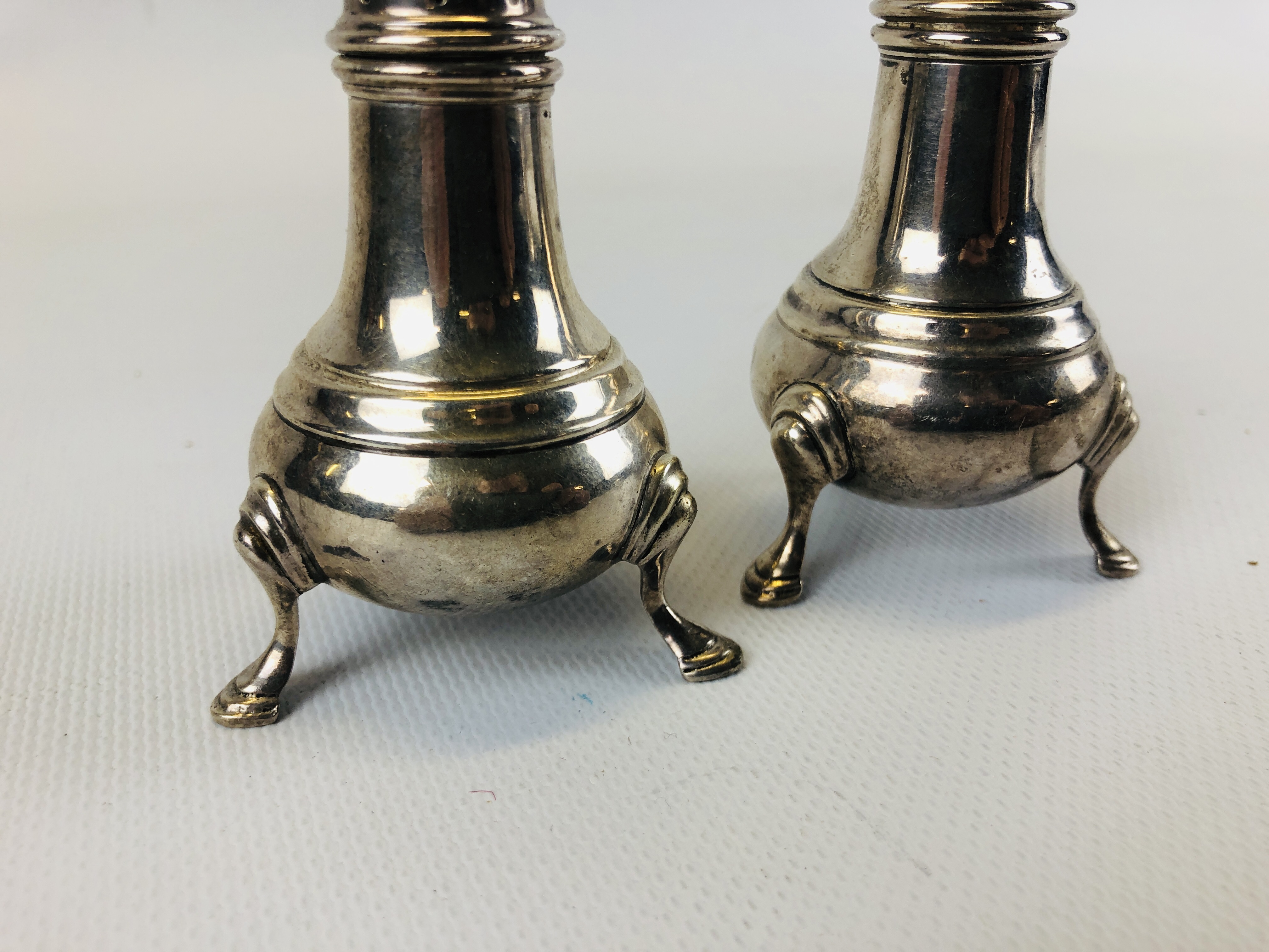 MATCHED SET OF SILVER CONDIMENTS A PAIR OF MUSTARDS LONDON 1940, - Image 18 of 23