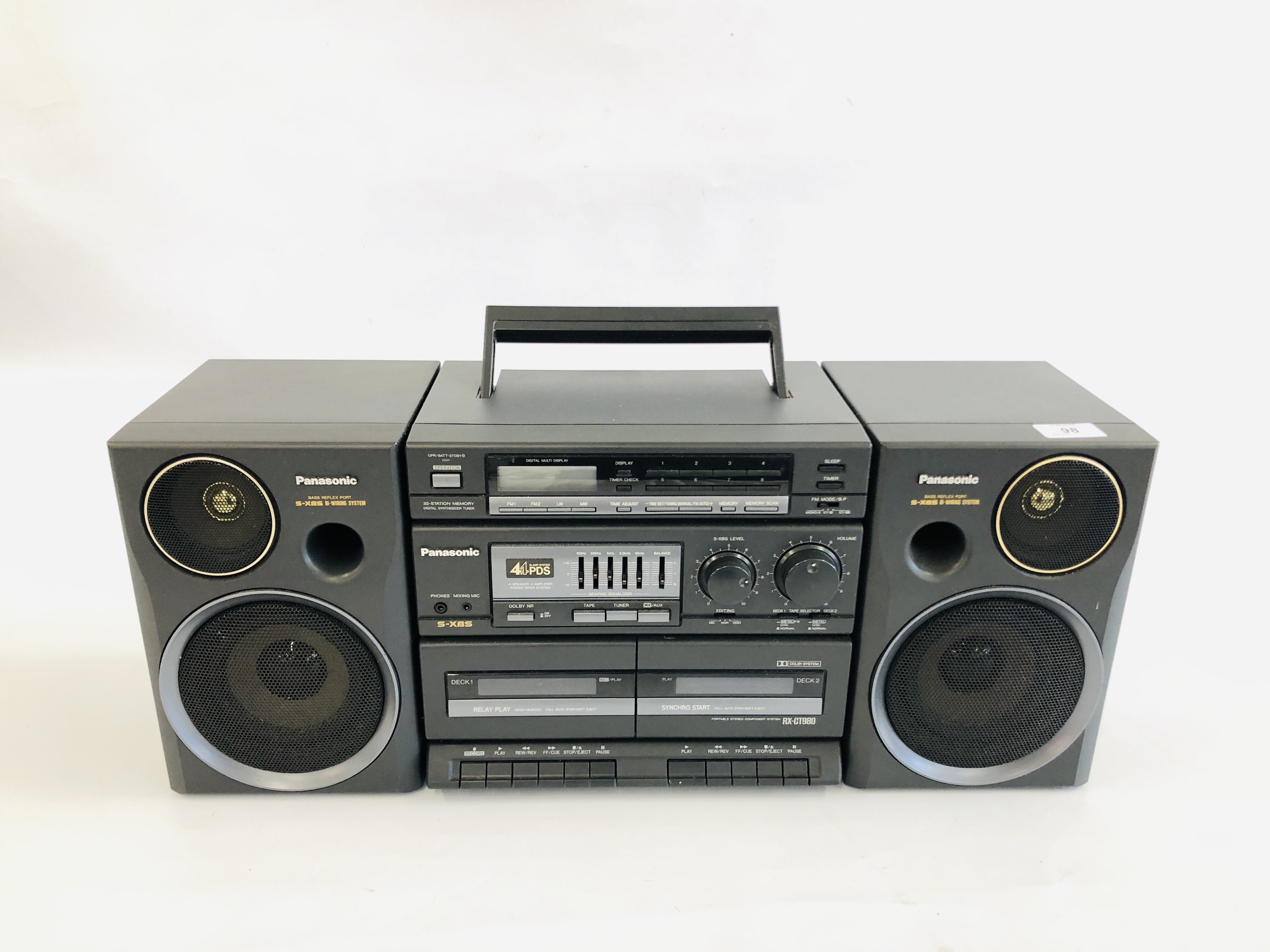 A PANASONIC S-X BS SOUND SYSTEM - SOLD AS SEEN.