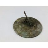 A VINTAGE CAST SUNDIAL,