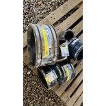 SIX FLEXSEAL COUPLINGS VARIOUS SIZES.