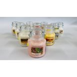 BANKRUPTCY STOCK - 10 X YANKEE CANDLES 411g VARIOUS FRAGRANCES.
