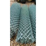 1 X ROLL OF GREEN GALVANIZED CHAIN LINK FENCING 120CM H.