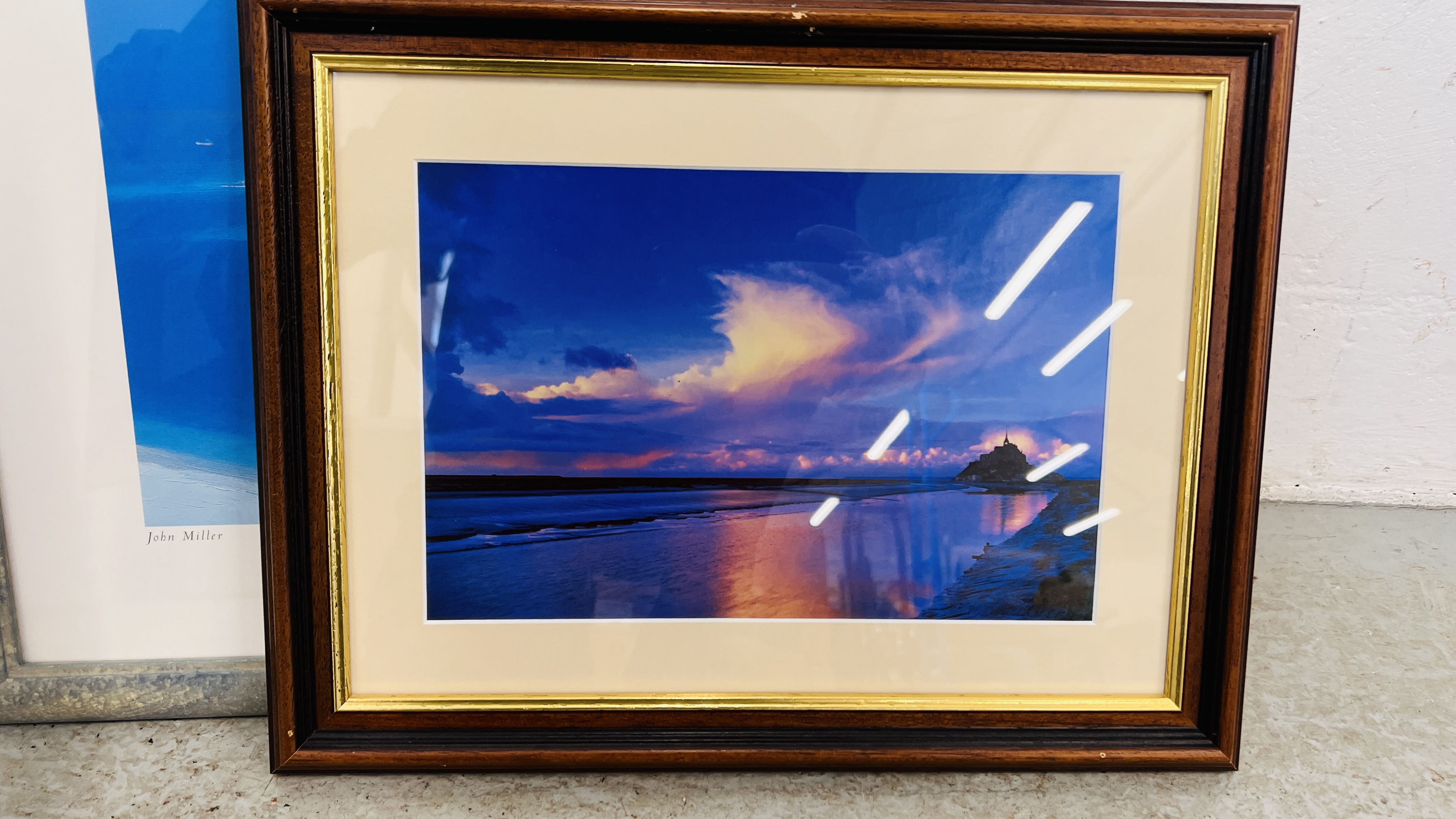 A GROUP OF THREE "JOHN MILLER" PRINTS TO INCLUDE EVENING BEACH, SUNSHADE AND LIGHTHOUSE, - Image 5 of 10