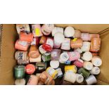 BANKRUPTCY STOCK - BOX CONTAINING 66 YANKEE CANDLES 49g VARIOUS FRAGRANCES.