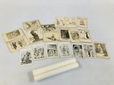 A GROUP OF VINTAGE "GAYMERS CYDER" CARTOON ADVERTISING CARDS ETC.