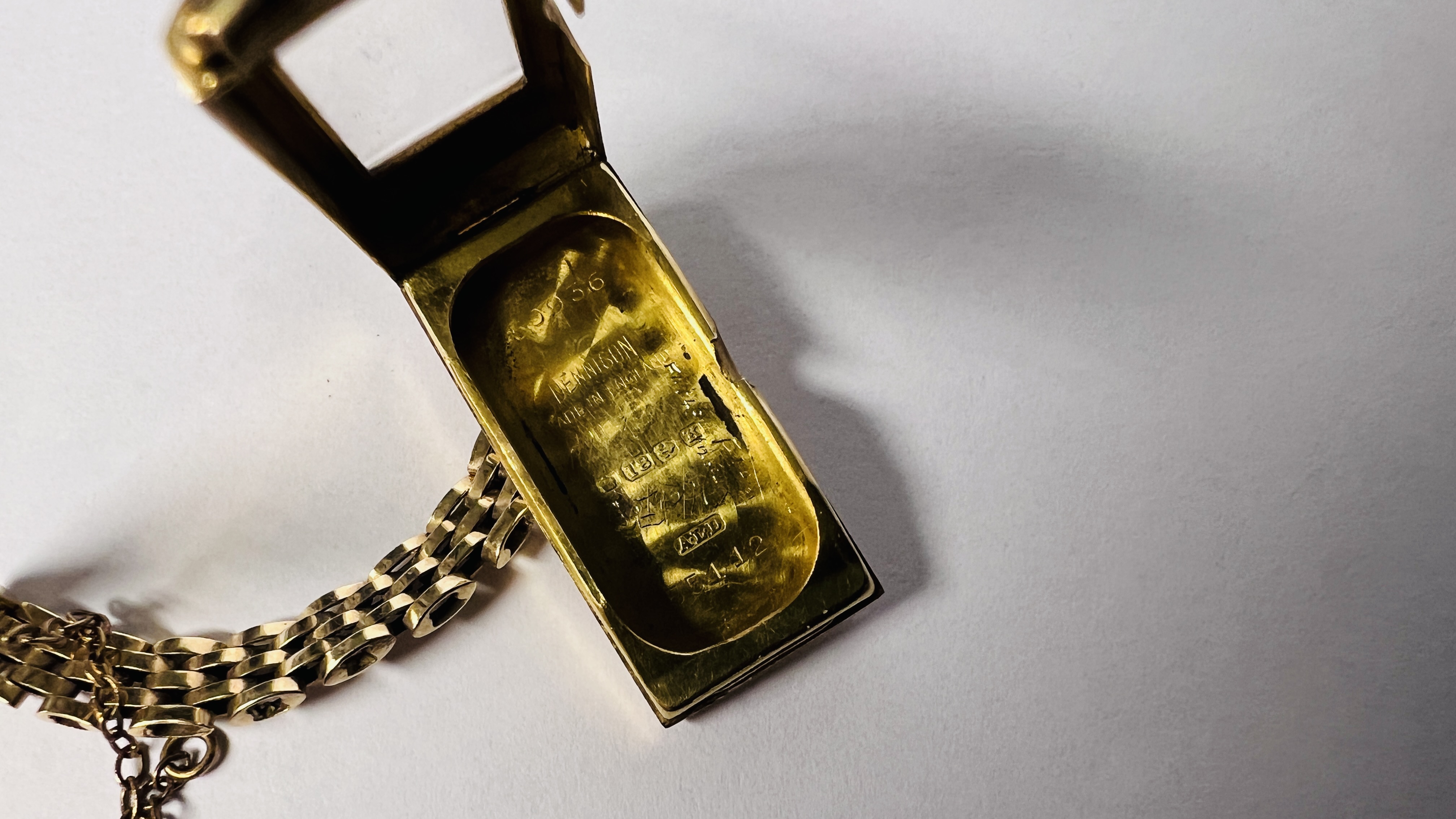 A LADIES 18CT GOLD CASED COCKTAIL WATCH WITH SWISS MOVEMENT ON 9CT GOLD BRACELET. - Image 24 of 44