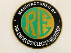 (R) ROYAL ENFIELD M/C PLAQUE