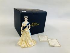 A ROYAL WORCESTER FIGURINE "H.M.