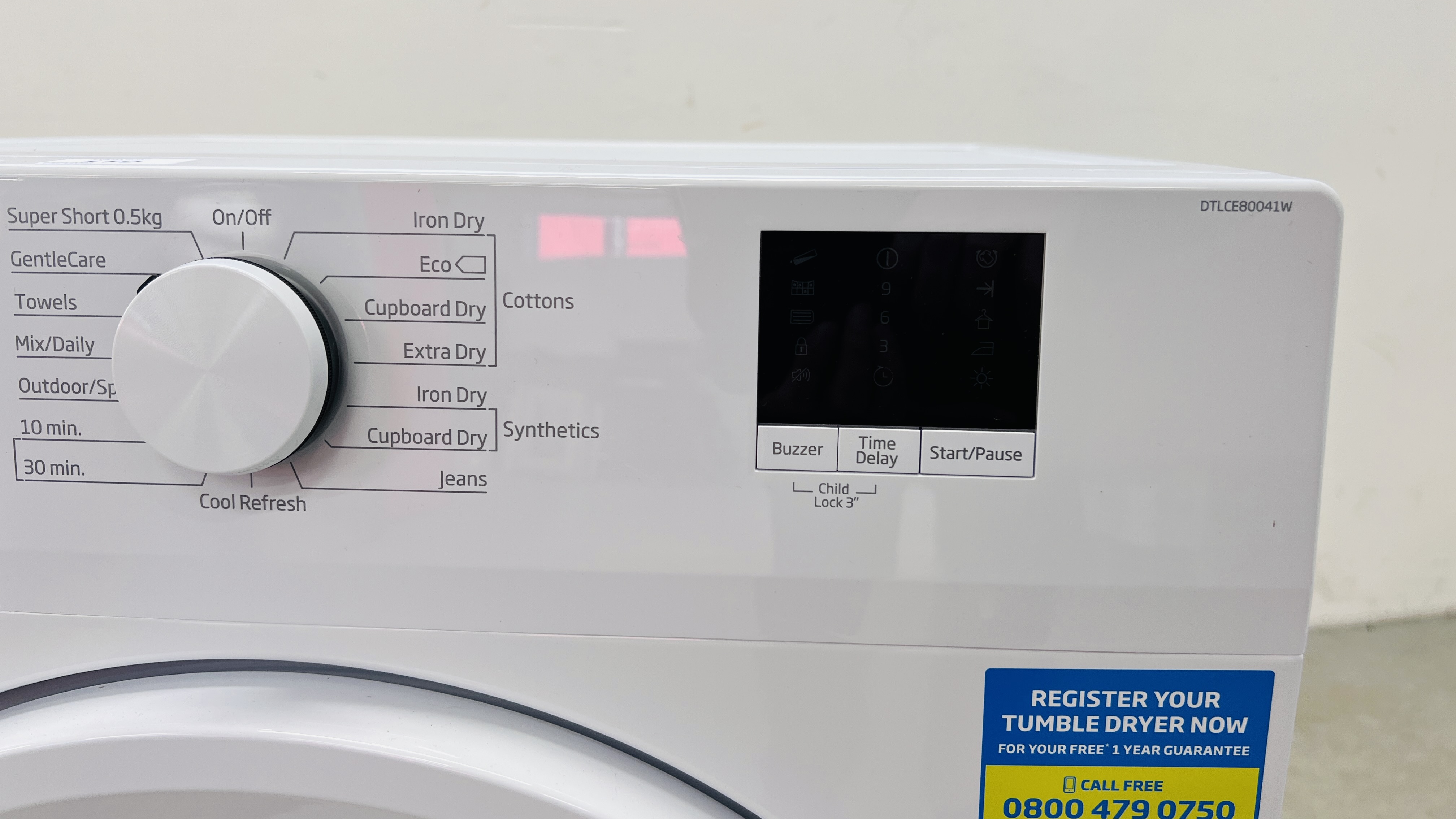 BEKO DTLCE80041W 8KG TUMBLE DRYER - SOLD AS SEEN. - Image 2 of 9