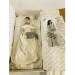 "THE DANBURY MINT" LIMITED EDITION "THE PRINCESS KATE BRIDE DOLL" IN ORIGINAL BOX.