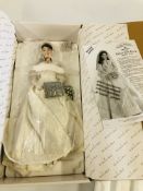 "THE DANBURY MINT" LIMITED EDITION "THE PRINCESS KATE BRIDE DOLL" IN ORIGINAL BOX.