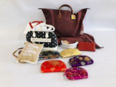 BANKRUPTCY STOCK - BOX CONTAINING VARIOUS AS NEW BAGS, PURSES ETC.