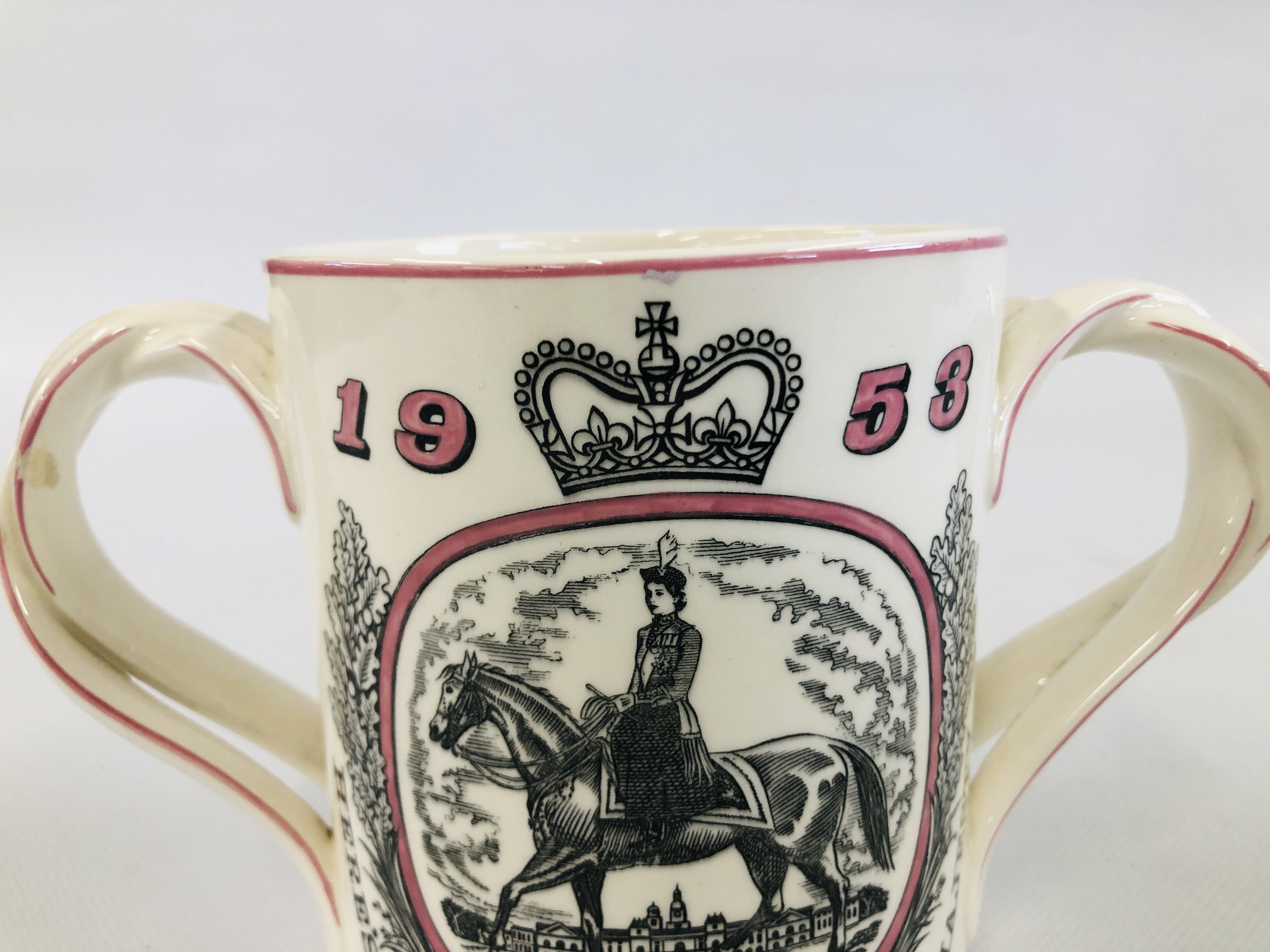 A VINTAGE ROYAL DOULTON TWO HANDLED MUG "MADE FOR COURAGE AND COMPANY LIMITED LONDON" DESIGNED BY - Image 2 of 7