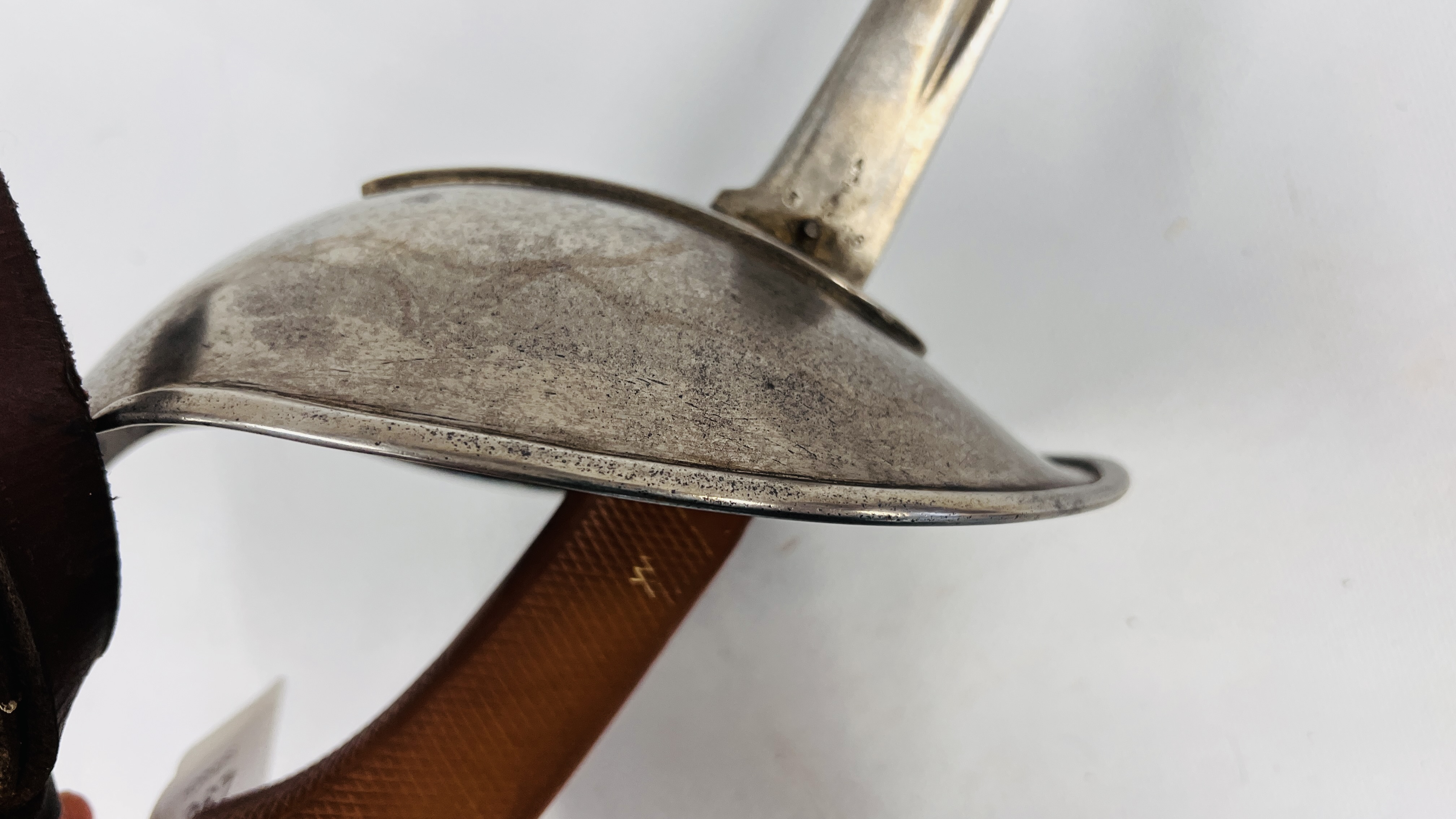 BRITISH 1908 PATTERN CAVALRY TROOPERS SWORD WITH BASKET HILT (NO SCABBARD). - Image 3 of 17