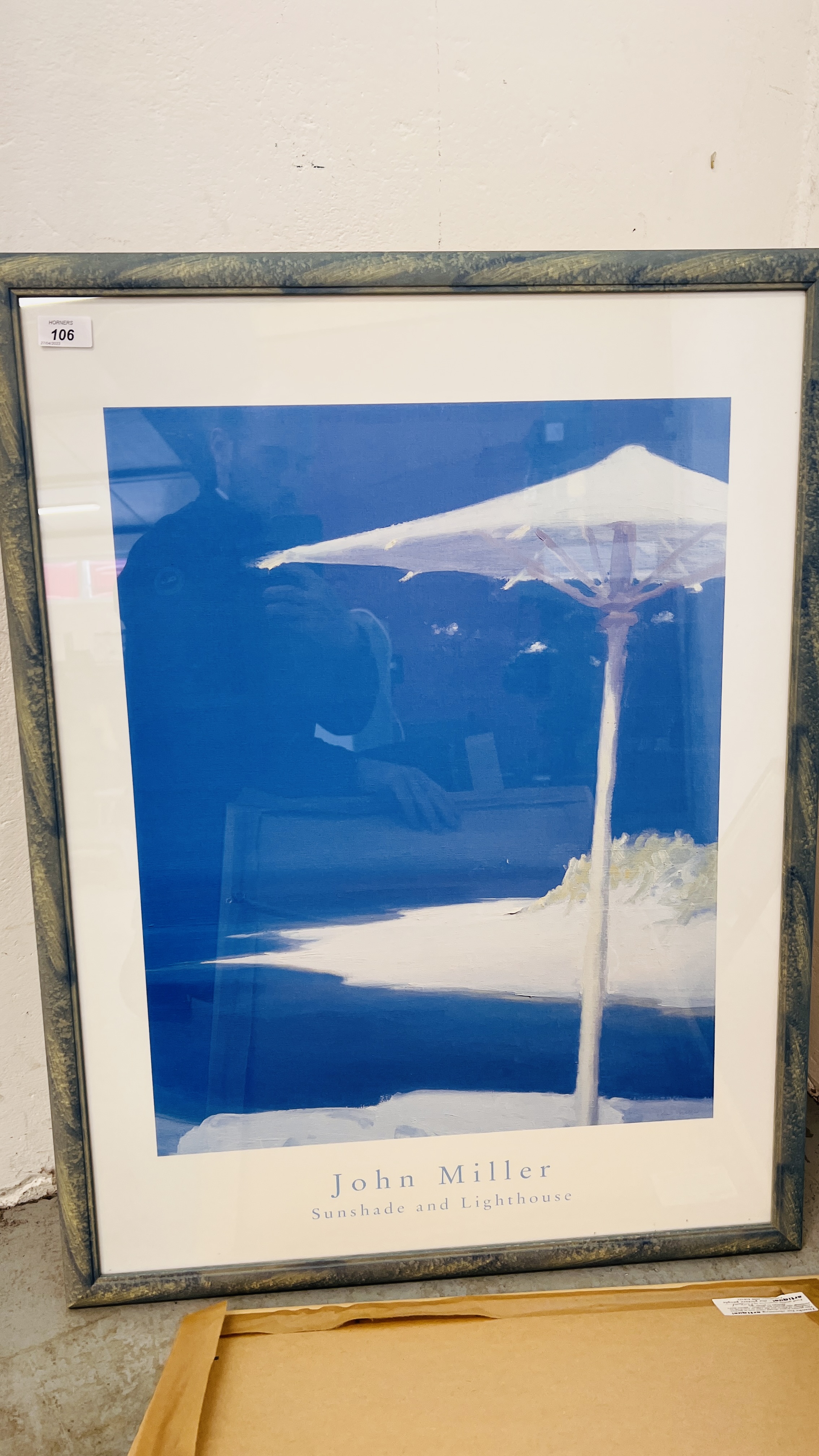 A GROUP OF THREE "JOHN MILLER" PRINTS TO INCLUDE EVENING BEACH, SUNSHADE AND LIGHTHOUSE, - Image 10 of 10
