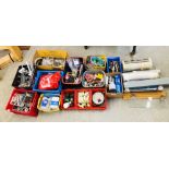 13 X BOXES CONTAINING A QUANTITY OF PLUMBING EQUIPMENT AND ACCESSORIES TO INCLUDE PLASTIC AND