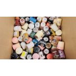 BANKRUPTCY STOCK - BOX CONTAINING 70 YANKEE CANDLES 49g VARIOUS FRAGRANCES.