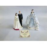 TWO ROYAL DOULTON FIGURINES TO INCLUDE H.M THE QUEEN AND H.R.