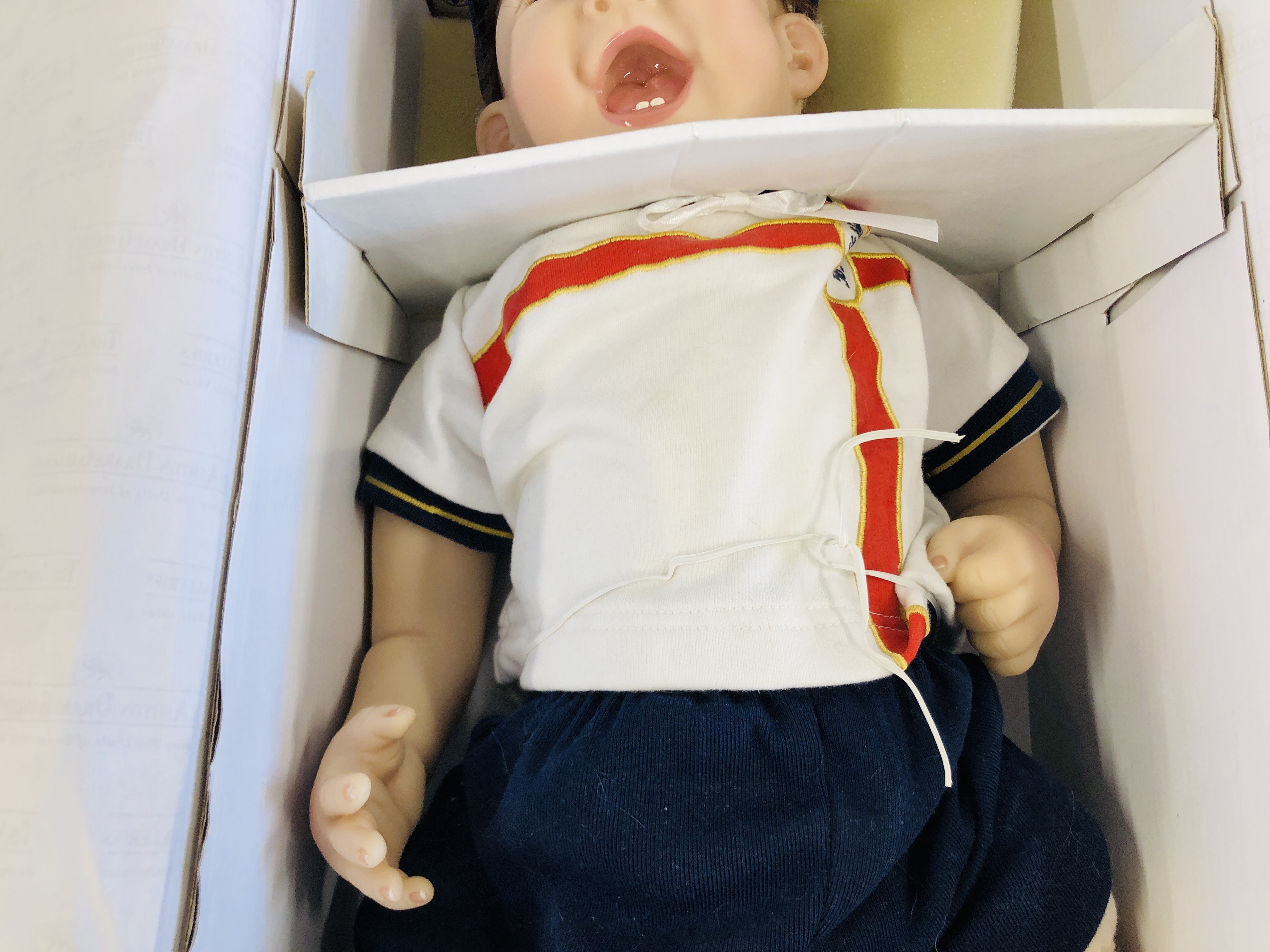 "THE ASHTON-DRAKE GALLERIES" SO TRULY REAL DOLL "MICHAEL" DESIGNED BY BONNIE CHYLE (BOXED WITH - Image 3 of 5