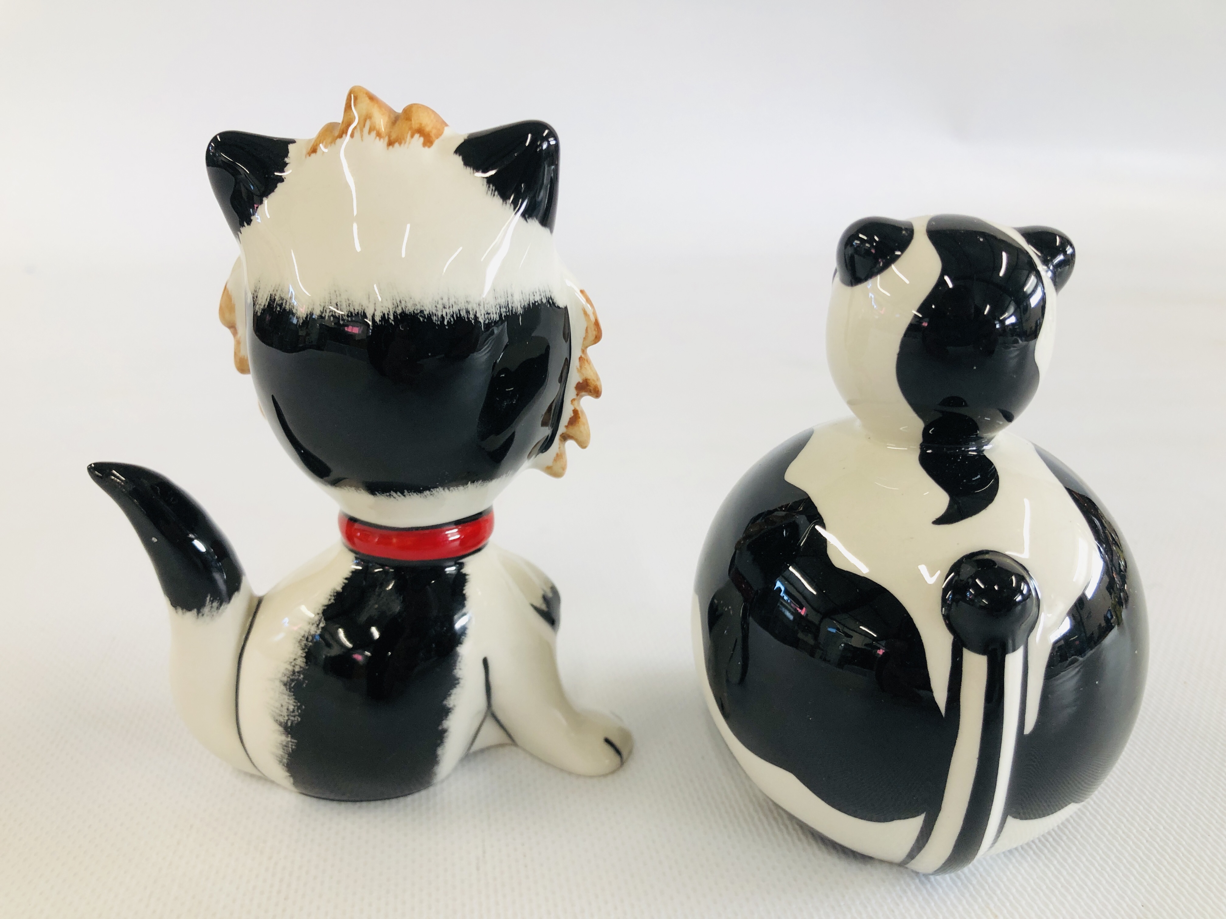 TWO "LORNA BAILEY" COLLECTORS CATS TO INCLUDE BOWLER H 11CM & PRECIOUS H 12CM BEARING SIGNATURE - Image 6 of 7