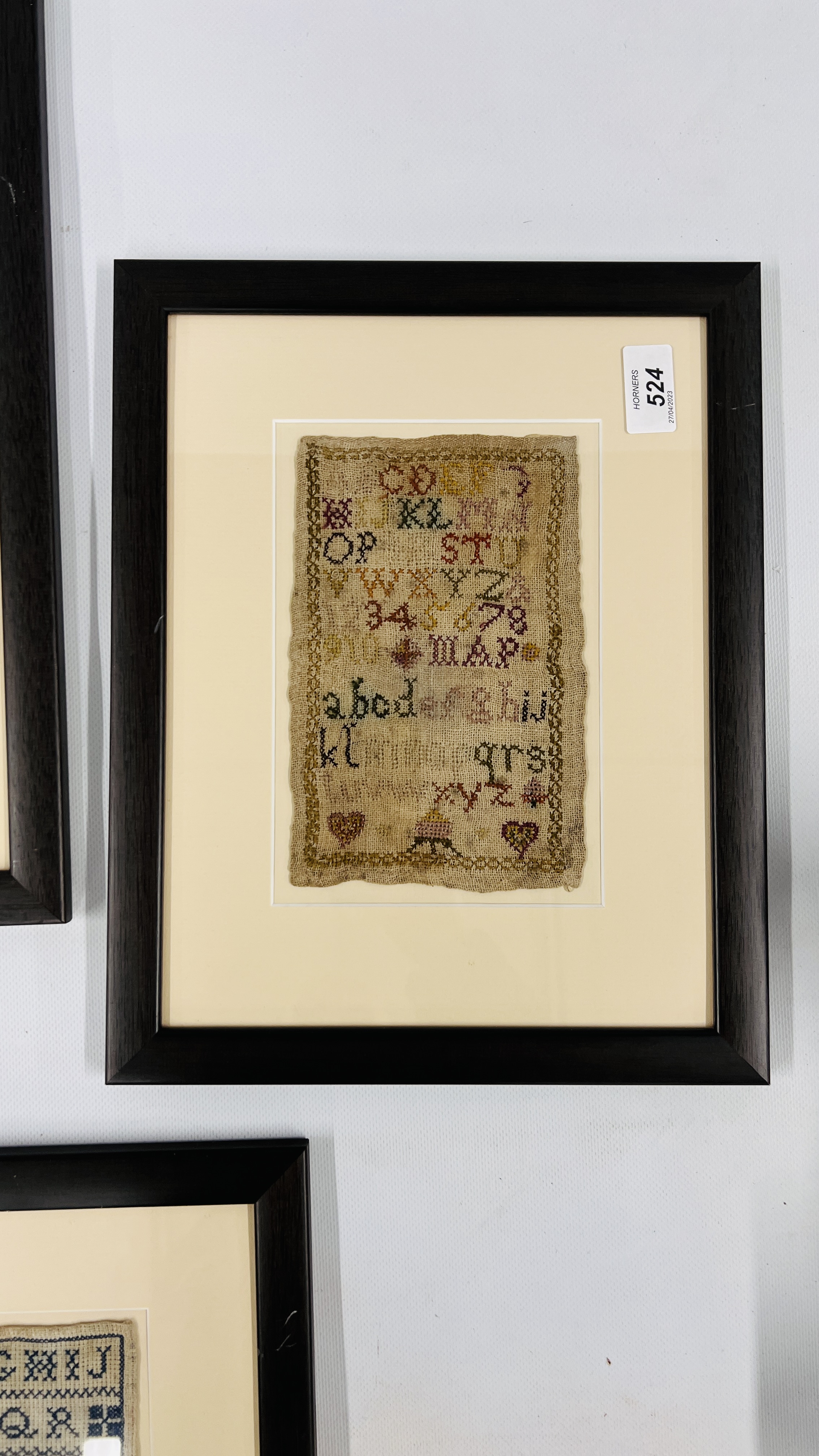 THREE FRAMED SAMPLES TO INCLUDE ONE DATED 1836. - Image 4 of 7