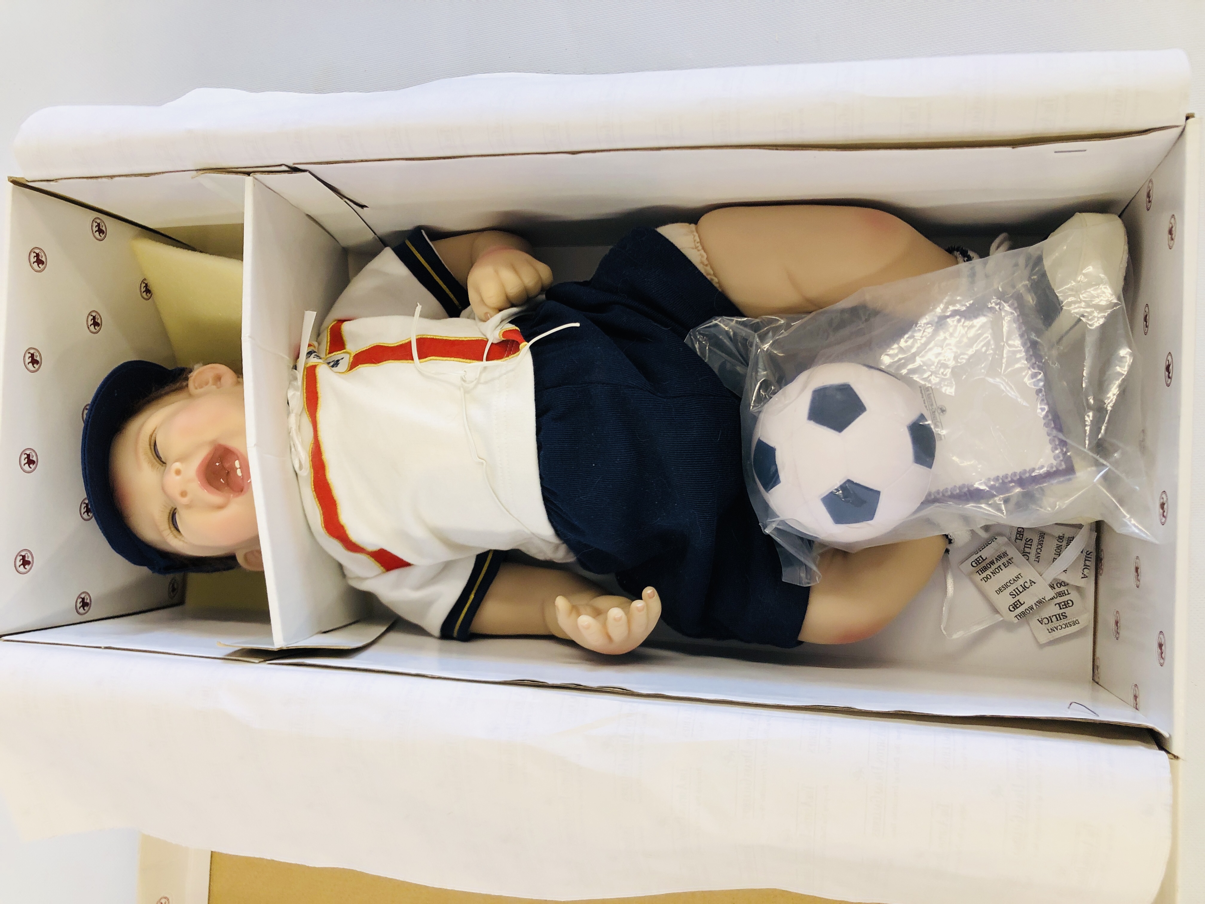 "THE ASHTON-DRAKE GALLERIES" SO TRULY REAL DOLL "MICHAEL" DESIGNED BY BONNIE CHYLE (BOXED WITH