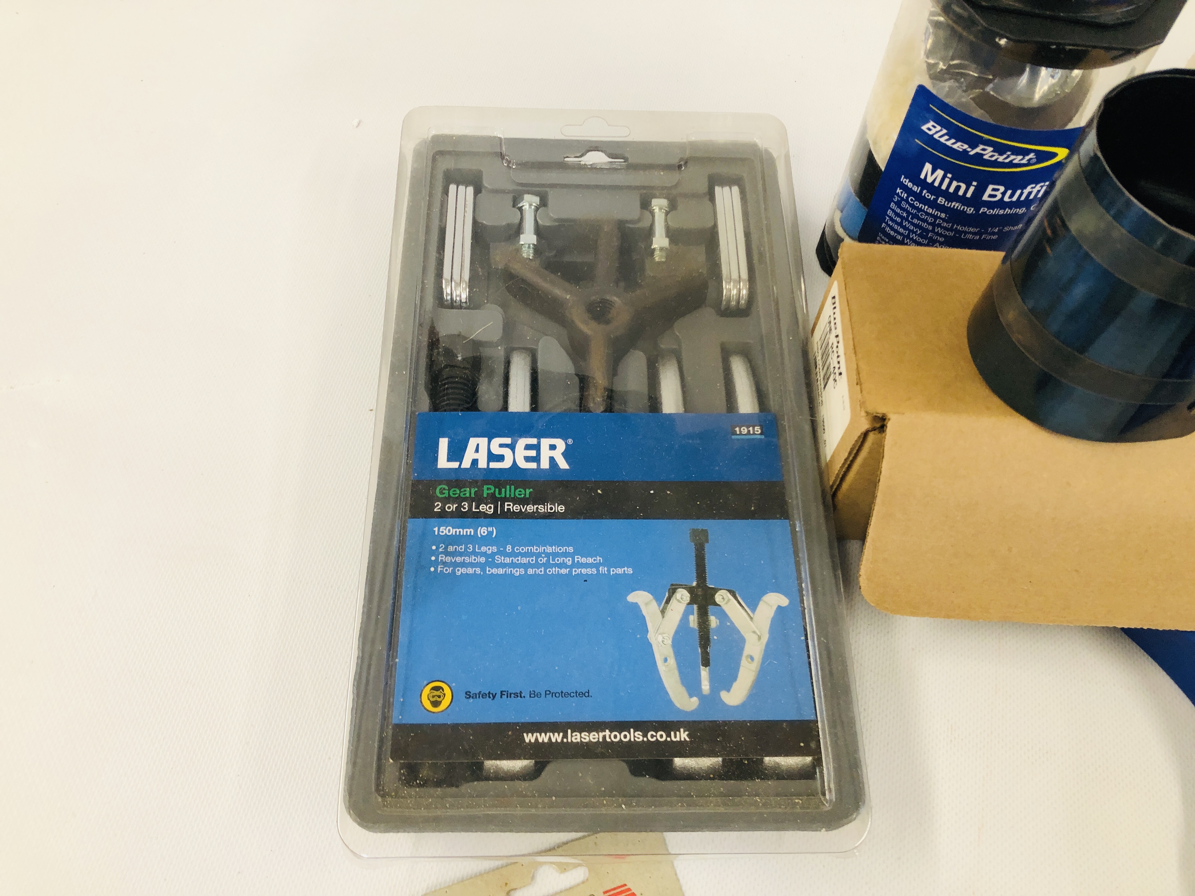 BOX CONTAINING GOOD QUALITY MECHANICS HAND TOOLS TO INCLUDE PLIERS, HAMMER, RIVET GUN, RIVETS, - Image 2 of 6