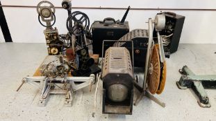 A COLLECTION OF MISCELLANEOUS VINTAGE PROJECTION EQUIPMENT, TO INCLUDE NEWTON & Co,