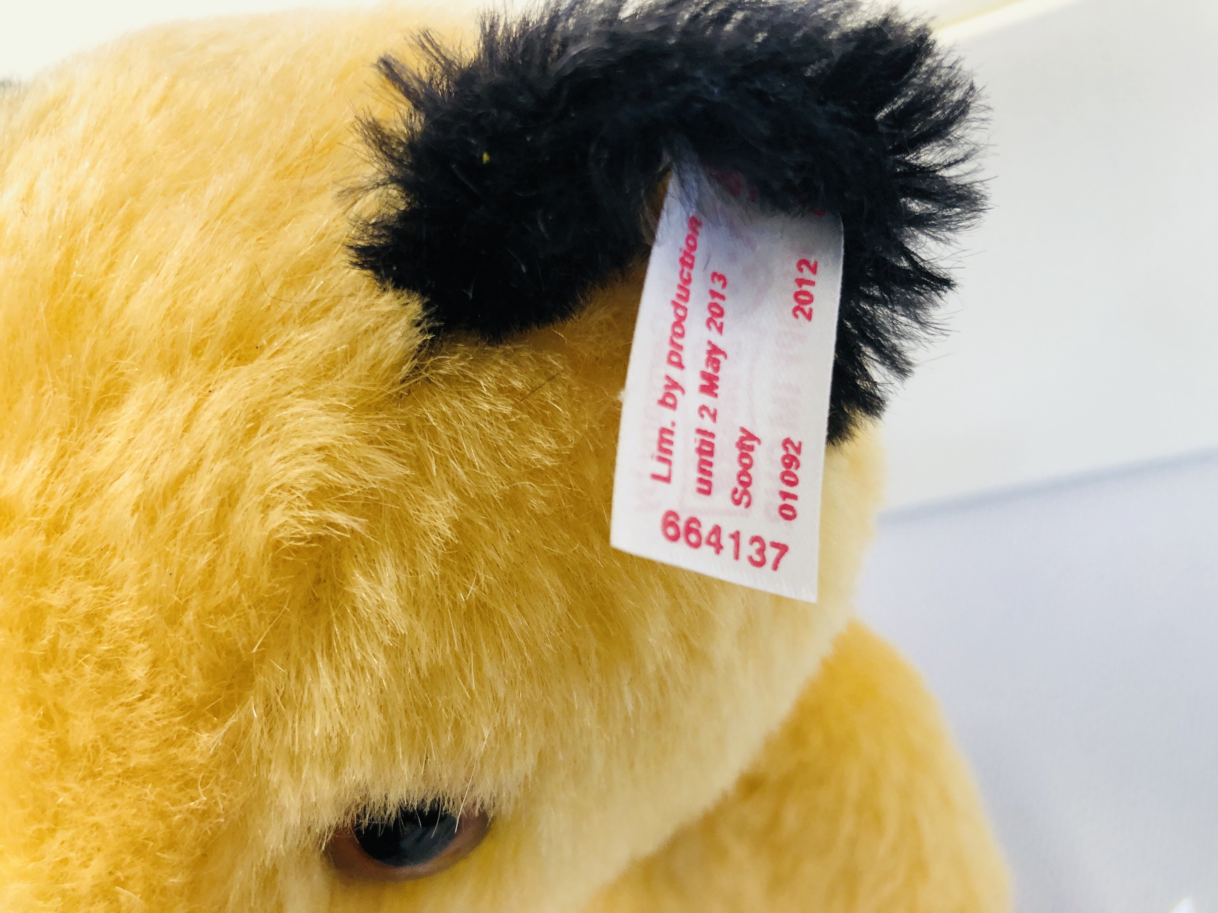 A "STEIFF" SOOTY TEDDY 664137 (BOXED WITH CERTIFICATE). - Image 2 of 5