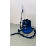 A NUMATIC "HENRY WASH" WET AND DRY VACUUM CLEANER WITH ACCESSORIES - SOLD AS SEEN.