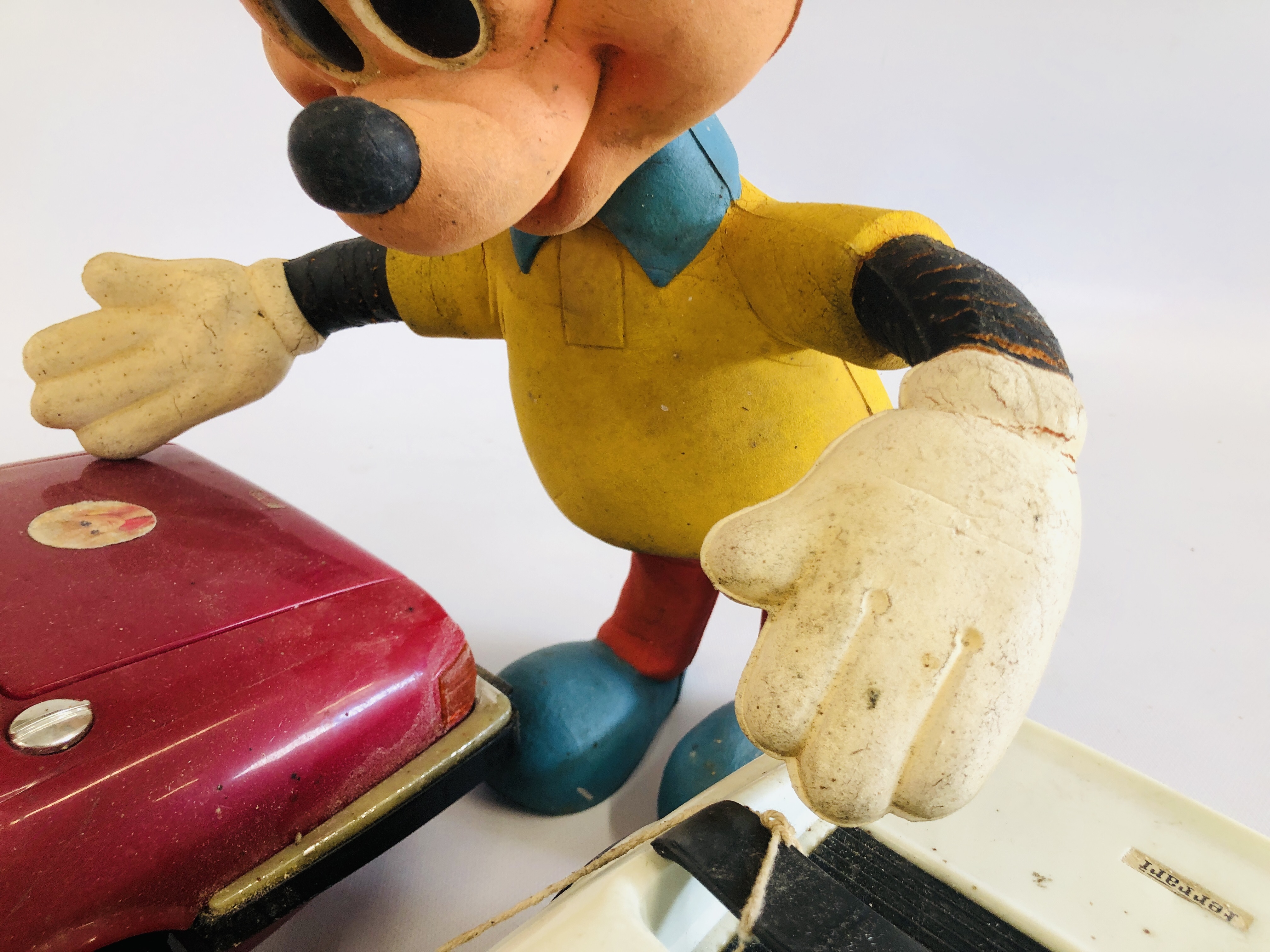 VINTAGE BENDY MICKEY MOUSE ALONG WITH TWO MATTEL MODEL CARS BARBIE XJS & KEN FERRARI. - Image 5 of 7