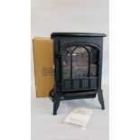 "EXPRESS GIFTS" BLACK ELECTRIC FIRE - SOLD AS SEEN.