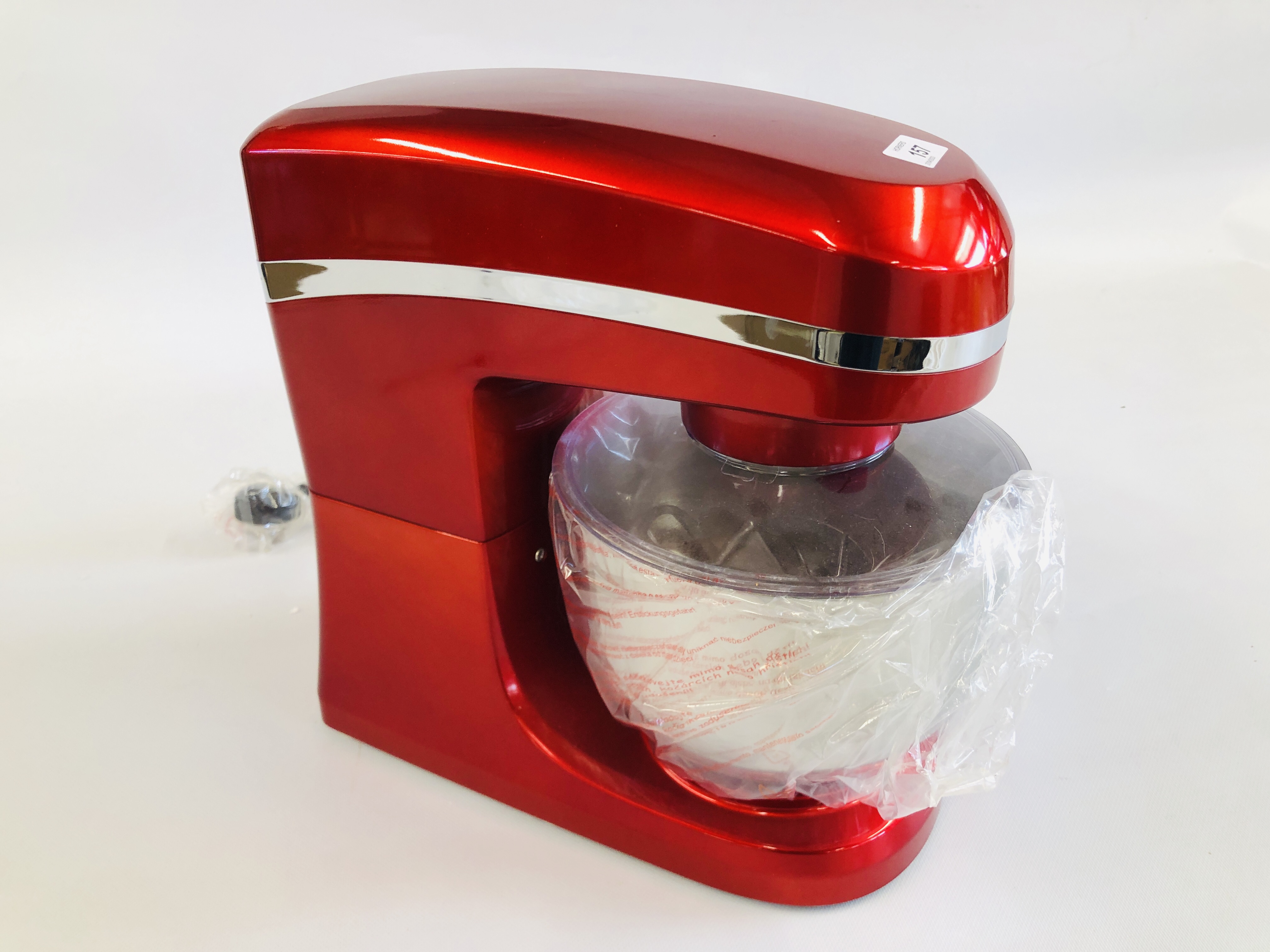 A "CUCINA" BY GIANI ELECTRIC FOOD STAND MIXER, RED FINISH (NEW UNBOXED) - SOLD AS SEEN. - Image 4 of 4