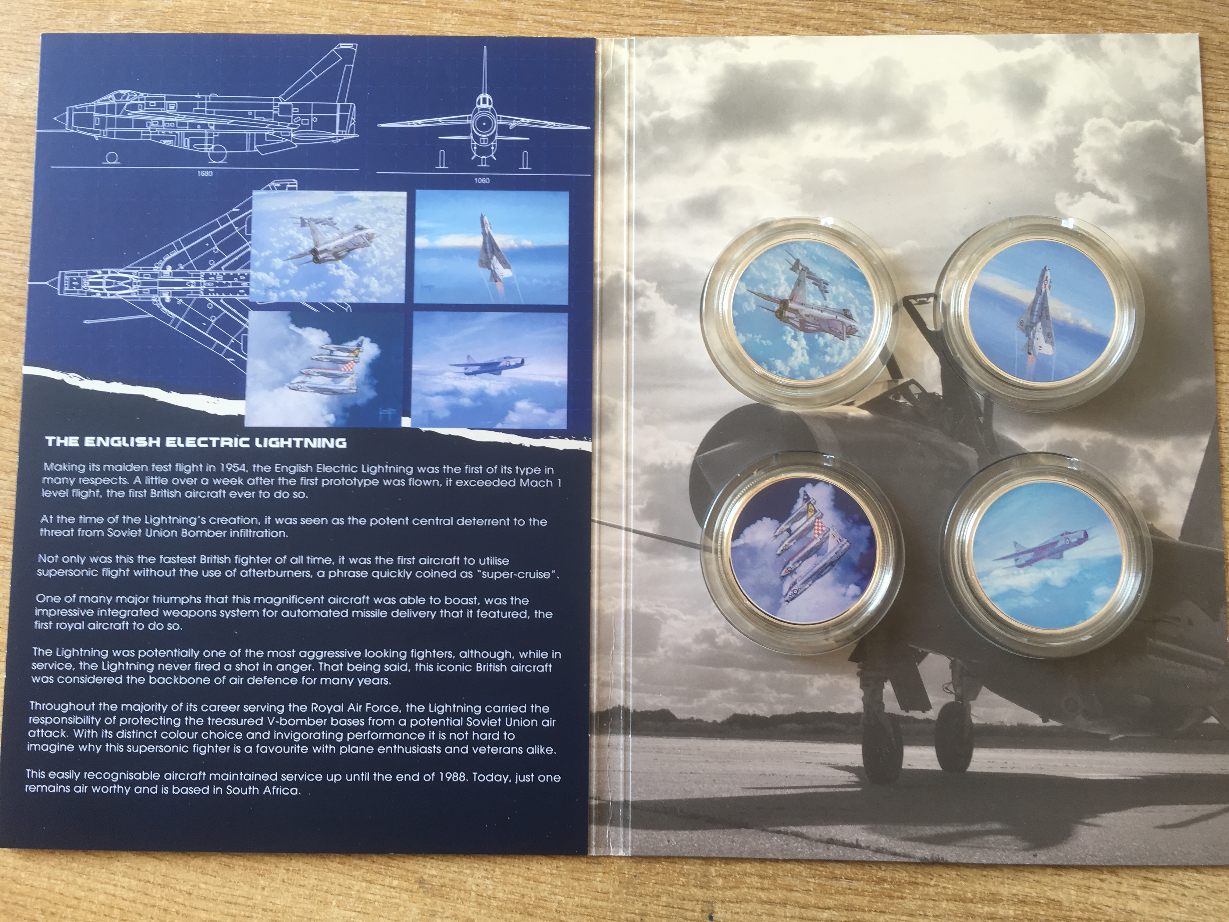 HISTORY OF THE ROYAL AIR FORCE COLLECTOR "KOIN" PACKS LIGHTNING, VULCAN AND SPITFIRE EDITIONS, - Image 2 of 4