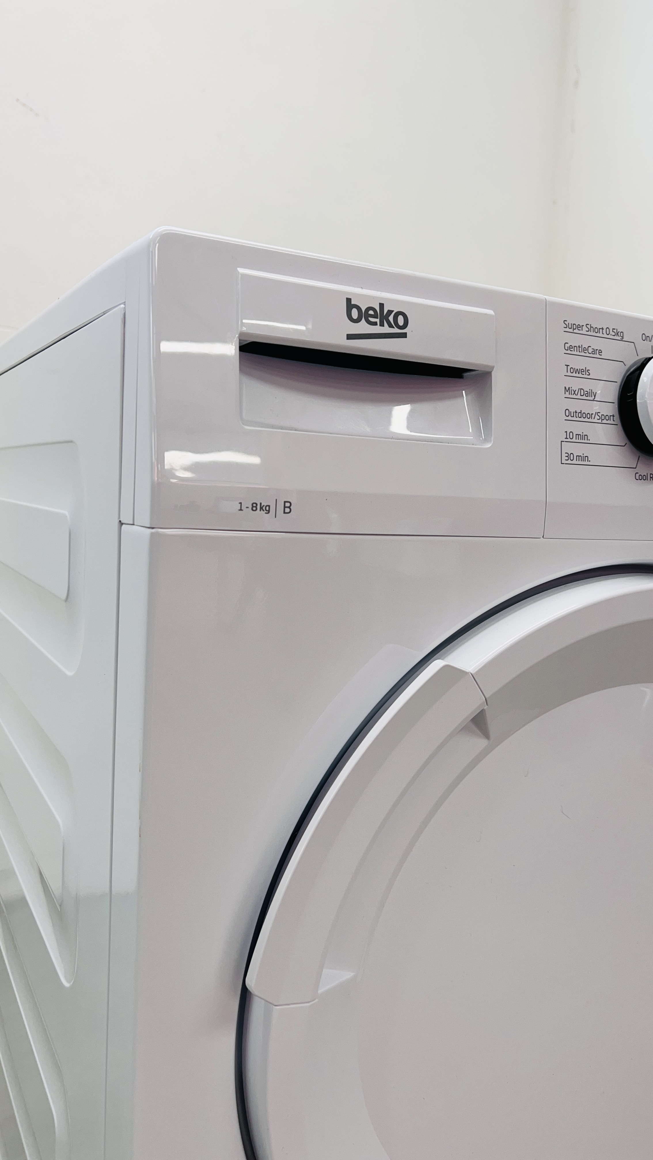 BEKO DTLCE80041W 8KG TUMBLE DRYER - SOLD AS SEEN. - Image 5 of 9