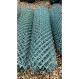 1 X ROLL OF GREEN GALVANIZED CHAIN LINK FENCING 120CM H.