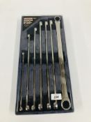 SEALEY SEVEN PIECE EXTRA LONG DOUBLE END METRIC RING SPANNER SET MODEL - AK6311.