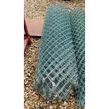 1 X ROLL OF GREEN GALVANIZED CHAIN LINK FENCING 120CM H.