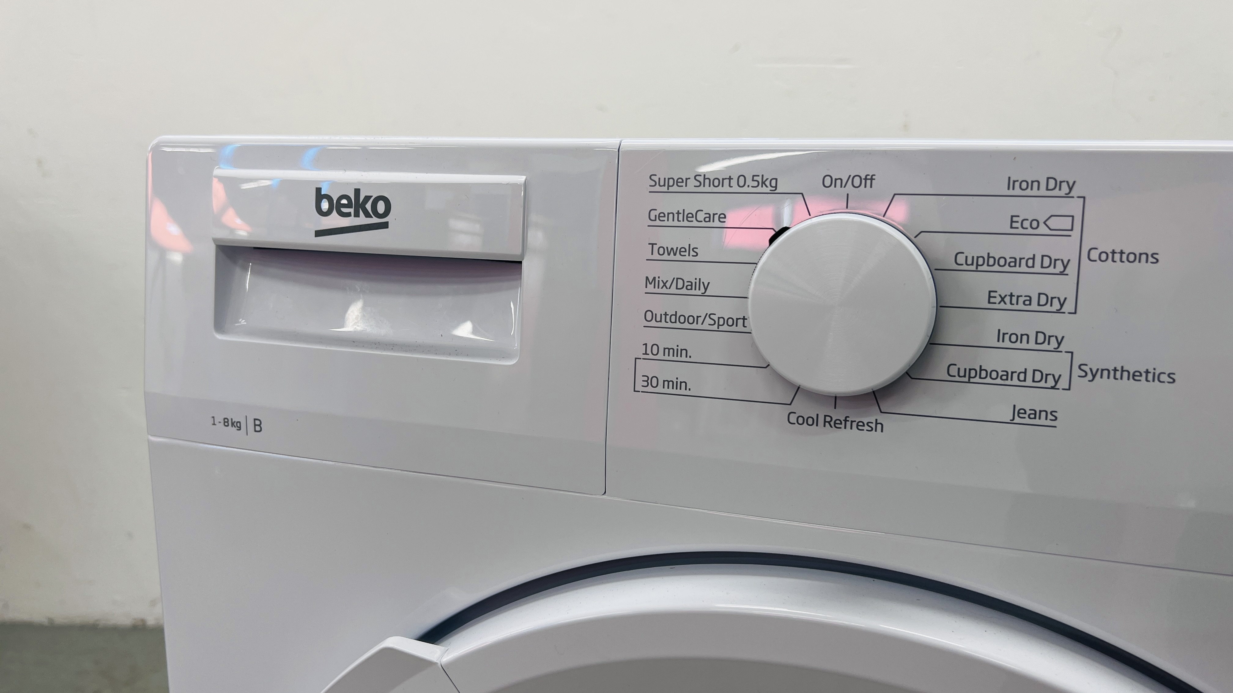 BEKO DTLCE80041W 8KG TUMBLE DRYER - SOLD AS SEEN. - Image 3 of 9